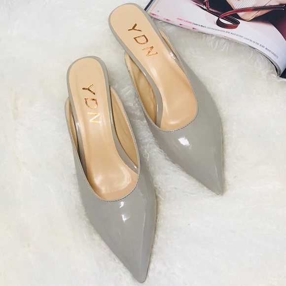 dressy low heel mules